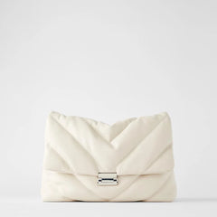 Stylish PU Leather Crossbody Bags with Chains Shoulder Strap