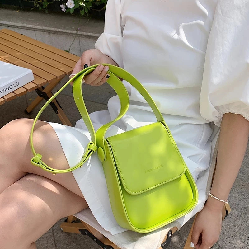 High-Quality PU Leather Women Handbag Shoulder Messenger Bag