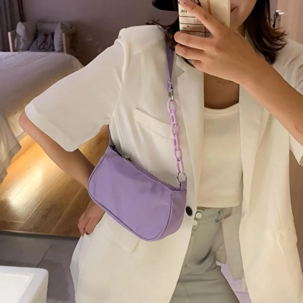 Smooth Strap Shoulder Bag for Women Casual Dating