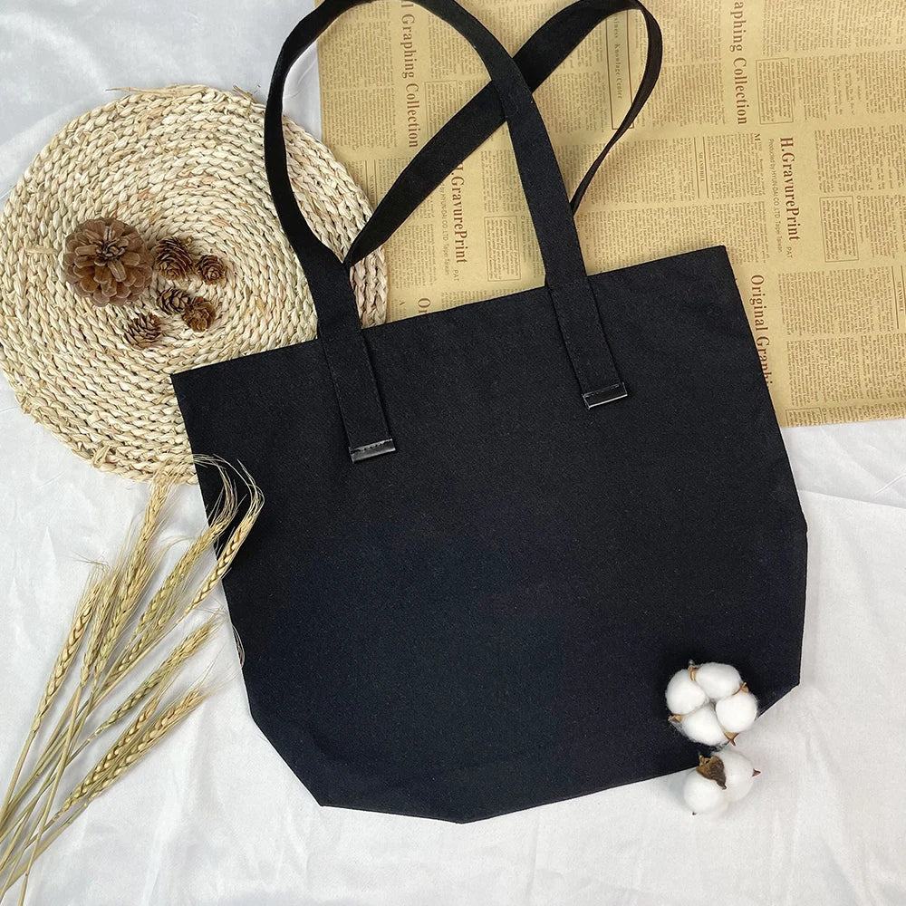Eco-Friendly Foldable Canvas Tote Bag Beige