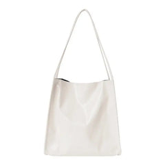 Solid Women Casual Tote HandbagsLarge Capacity Retro Female Shopping Bag