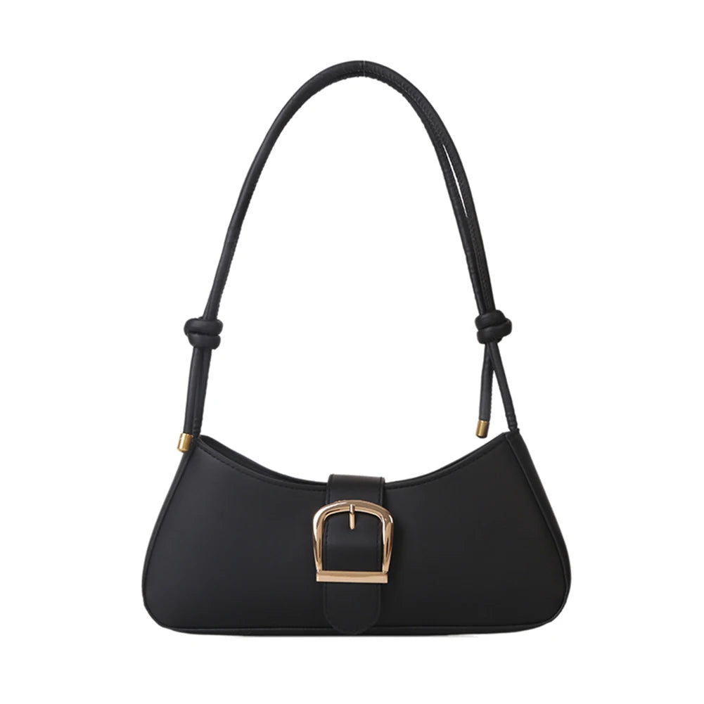 Solid Women Underarm Bags Adjustable Shoulder Handbags Casual Top-handle