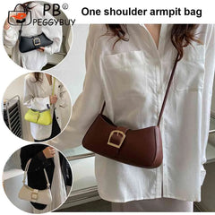 Solid Women Underarm Bags Adjustable Shoulder Handbags Casual Top-handle