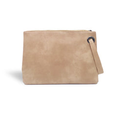 Leather Envelope Zipper Clutch Bag for Women