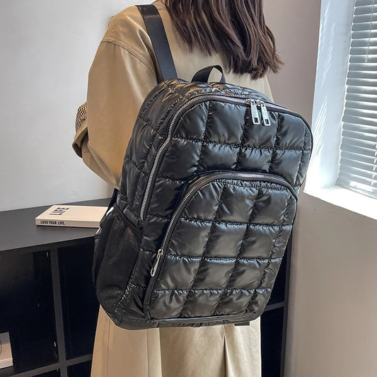 Winter Down Cotton Backpacks for Women