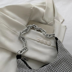 Sparkling Shoulder Bag Glitter Ladies Chain Totes Purse