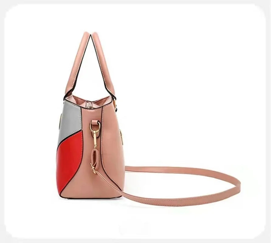 Splicing Women's Shoulder Bag Large Capacity Handbag