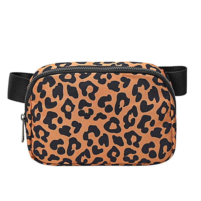 Leopard Waterproof Waist Bag Portable Pocket Fanny Pack