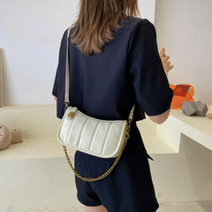 Spring Crossbody Bag Women Chain Handbags Leather Shoulder Bag