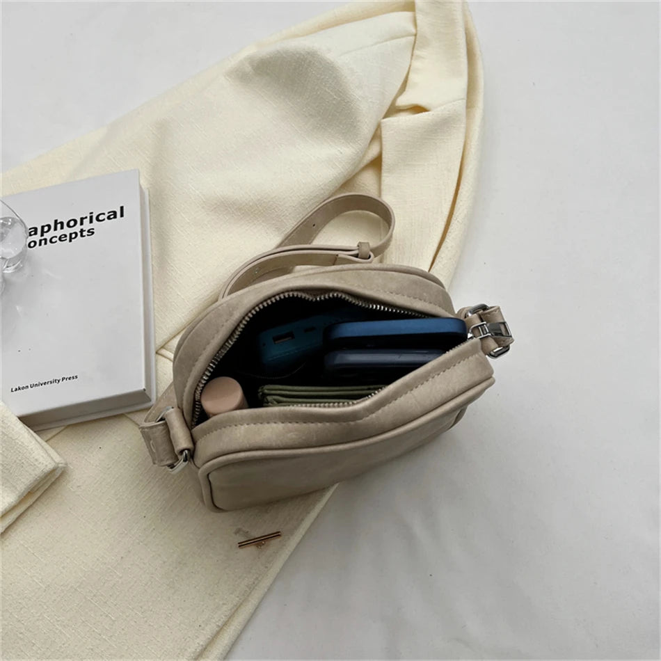 Spring Small Soft Leather Shoulder Side Bags for Women Handbags