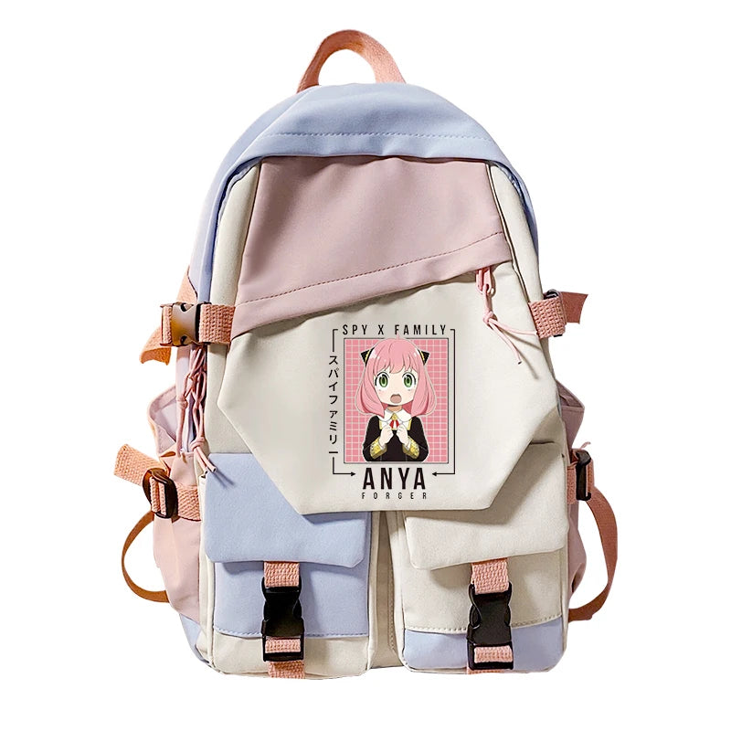Spy X Family Anya Forger Backpacks Teens Back To School Shoulder Bag Girls Boys