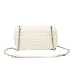 Striped Women Shoulder Bag Chains Crossbody Bags Small Phone Flap