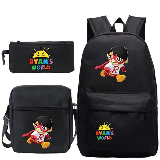 Students Boys Girls School Backpack Pattern Back to College Rucksack