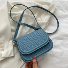 Plaid Pu Leather Shoulder Bag Crossbody