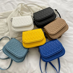 Plaid Pu Leather Shoulder Bag Crossbody