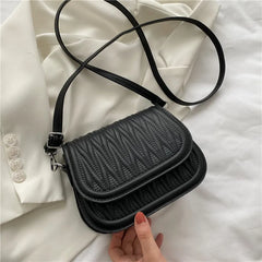 Plaid Pu Leather Shoulder Bag Crossbody
