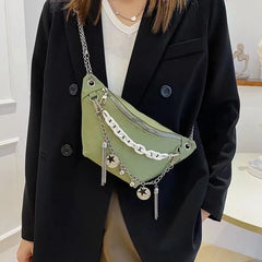 Summer Western Style Small Bag Female All-match Waist Bag Chest Bag