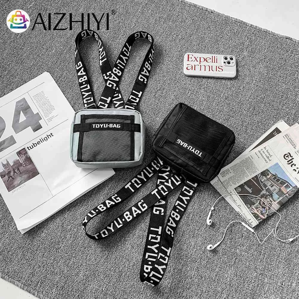 Tactical Chest Bag Unisex Hip Hop Vest Streetwear Bag Casual Nylon Fanny Pack