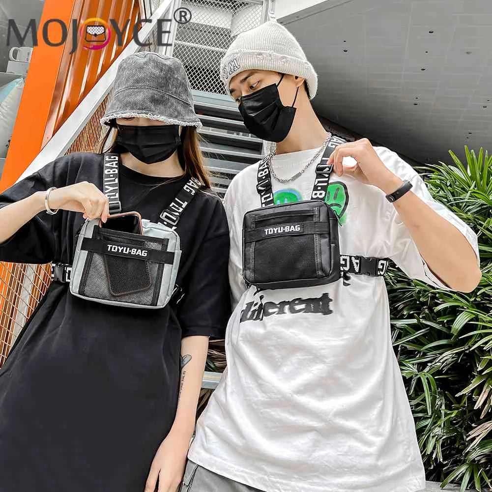Tactical Chest Bags Unisex Hip Hop Vest Streetwear Bags Casual Nylon Fanny Pack