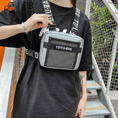 Unisex Tactical Chest Bag Hip Hop Streetwear Vest Casual Fanny Pack