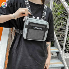 Tactical Chest Bag Unisex Hip Hop Vest Streetwear Bag Casual Nylon Fanny Pack