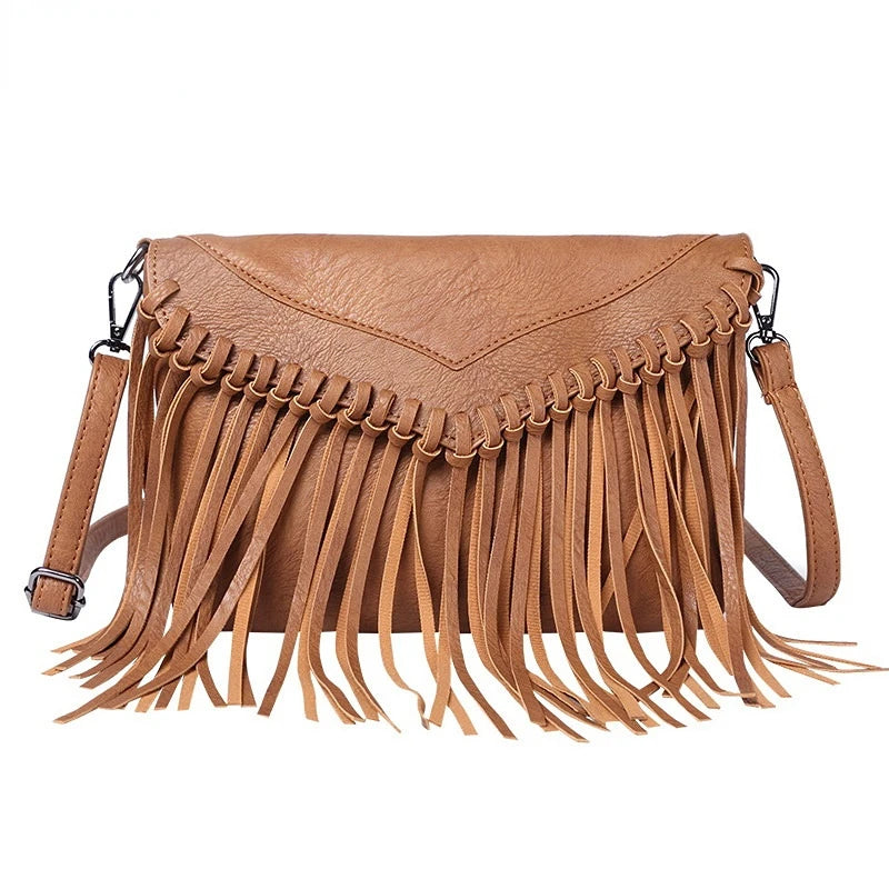 Tassel Women Shoulder Crossbody Bag Envelope Lady Square Bags