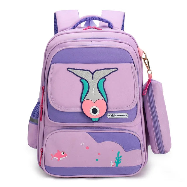 Teenager Schoolbag OXford Orthopedic Kids Backpack Boys Girls