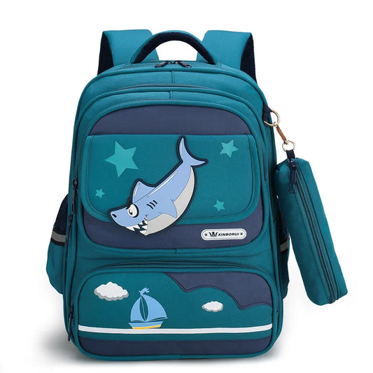 Teenager Schoolbag OXford Orthopedic Kids Backpack Boys Girls
