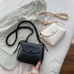 Texture One-Shoulder Messenger Small Square Bag