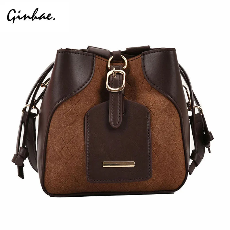 Faux Suede Crossbody Bag Famous PU Shoulder Bag