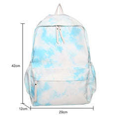 Tie Dye Women Backpack Large Capacity Nylon College School Bags Female Casual