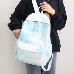 Tie Dye Women Backpack Large Capacity Nylon College School Bags Female Casual