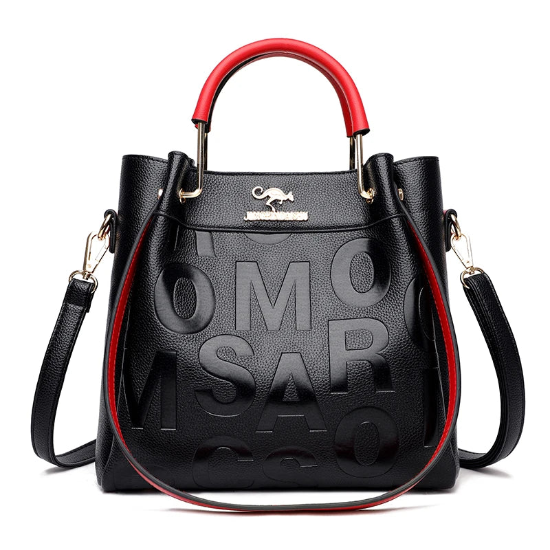 Leather Tote Bag Women's Shoulder Crossbody Purse