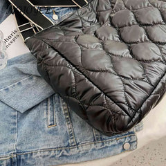 Large Nylon Crossbody Tote Messenger Bag