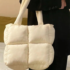 Puffer Shoulder Bag Waterproof Handbag for Women