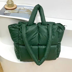 Quilted Shoulder Bag Winter Purse Women