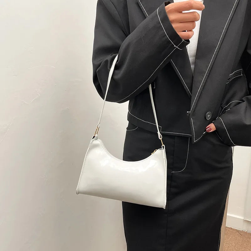 Candy PU Leather Chain Shoulder Bag for Women