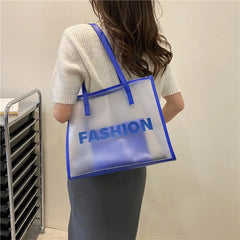 Transparent Shoulder Bag Large Capacity Casual Tote