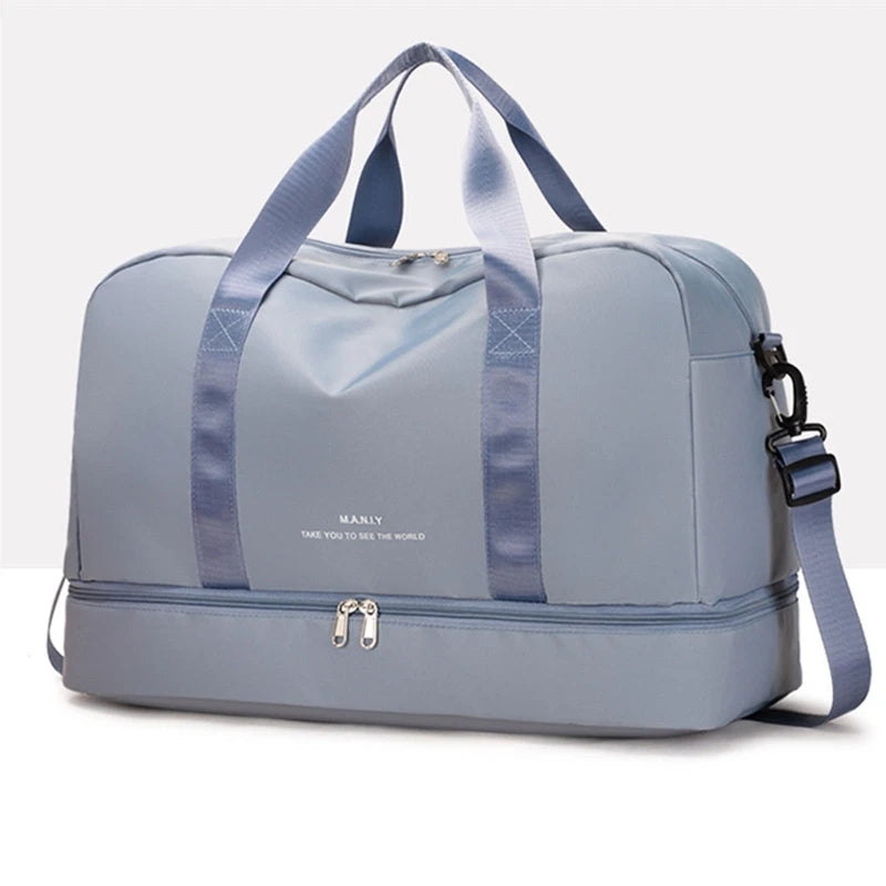 Large Travel Bag w/ Shoe Compartment
