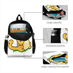 Funny Joke Laptop Backpack Bag with Magnets