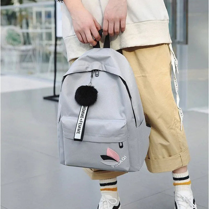 Canvas Backpack For Women Casual Travel Backpack Female High Capacity