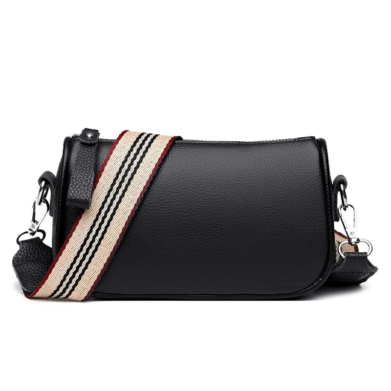 Soft Leather Sling Handbag Vintage Shoulder Messenger Bag