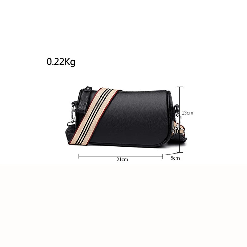 Soft Leather Sling Handbag Vintage Shoulder Messenger Bag