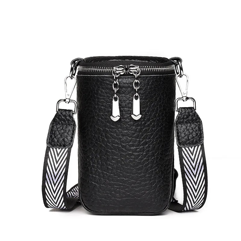 Casual Leather Bucket Handbags for Women