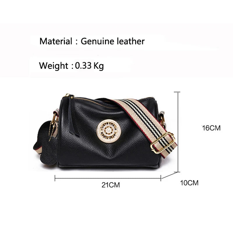 Women's Crossbody Bag Leather Shoulder Messenger Handbag