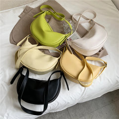 Solid Green Crossbody Bag for Women Small Shoulder Handbag Purse