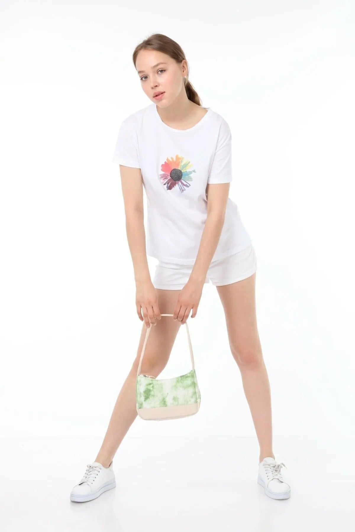 Female Stylish Golden Bags High Women Green Hot Shoulderbags