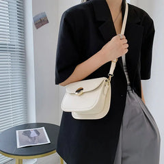 High Quality PU Leather Women's Shoulder Bag Retro Crossbody Square Purse