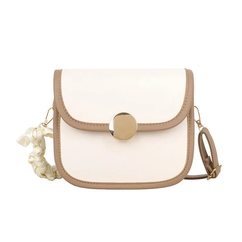 High Quality PU Leather Women's Shoulder Bag Retro Crossbody Square Purse