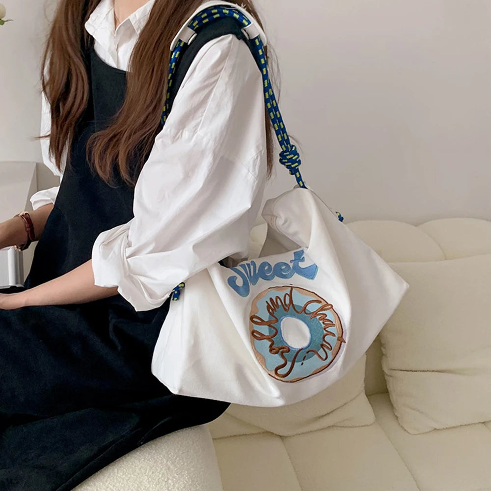 Large Capacity Crossbody Bags for Women Canvas Shoulder Bag Handbags